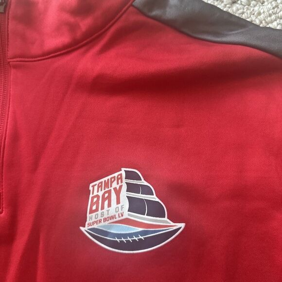 Fanatics Ambassador Pullover Tampa Bay Super Bowl LV Adult X Large Red NFL Bucs - Picture 3 of 6